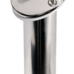 Portacanne inox 60° tappo bianco